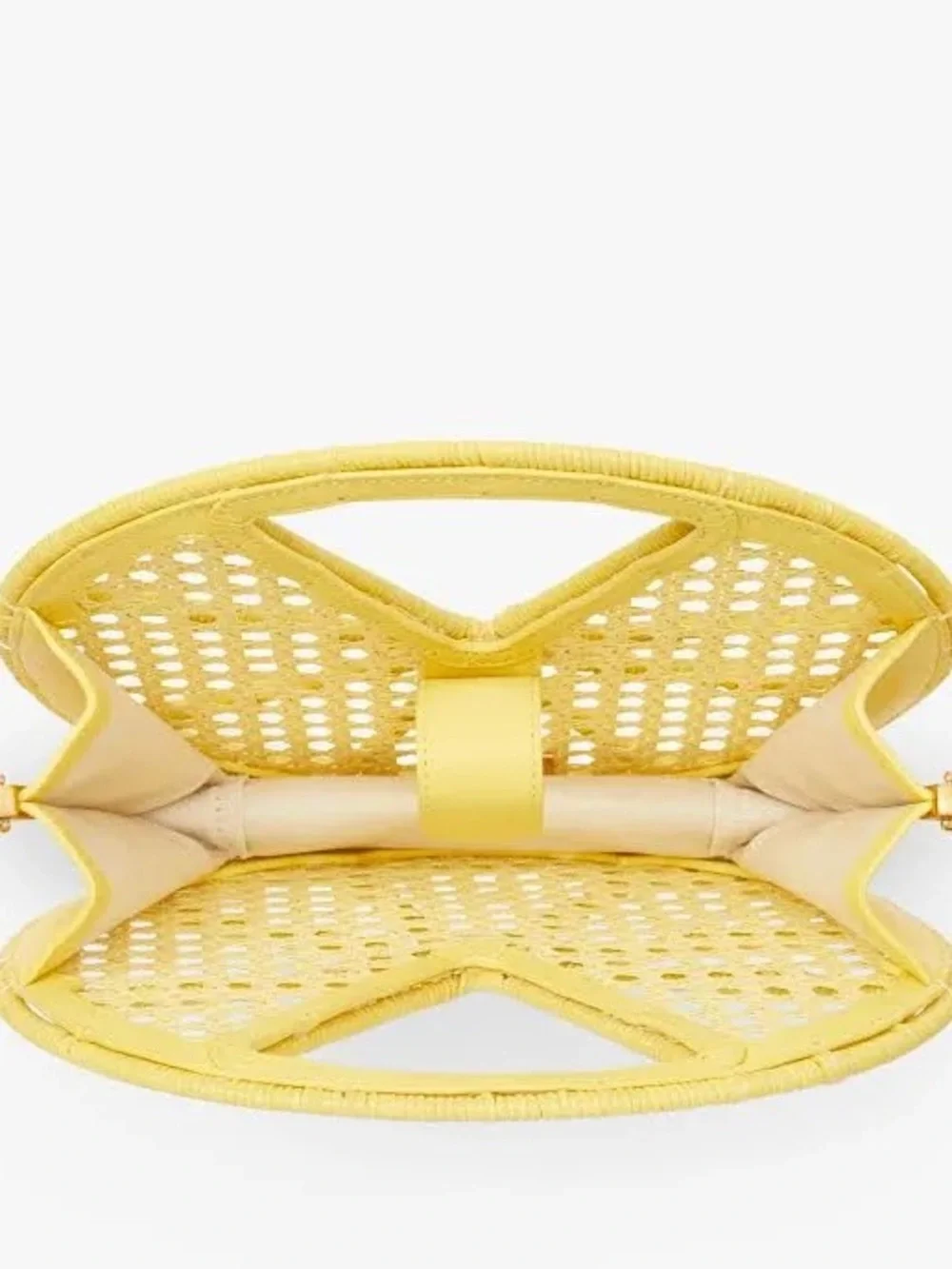 Kate Spade Lemon Raffia Round Mini Bag - Picture 2 of 4